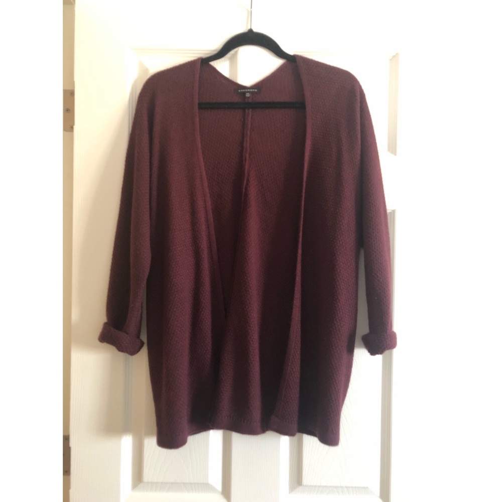 Burgundy Cardigan